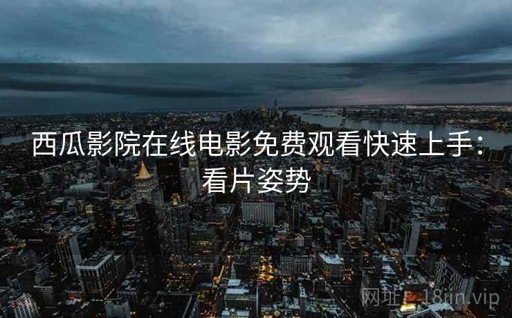 西瓜影院在线电影免费观看快速上手：看片姿势